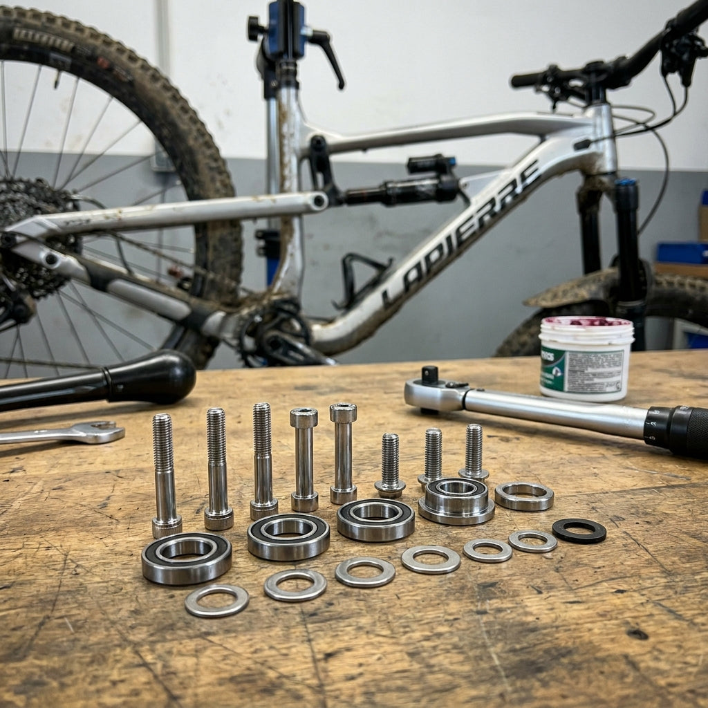 Lapierre Zesty Mainpivot Hardware-Kit Komplett-Set. fahrradteiole.com Ersatzteile für Mountainbike Federung und optimale Performance.