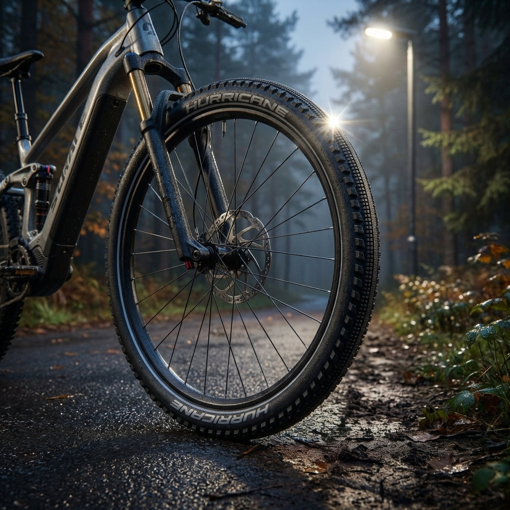Schwalbe Hurricane 27.5 Zoll MTB Reifen mit Reflexstreifen und Double Defense Pannenschutz für E-MTB.
