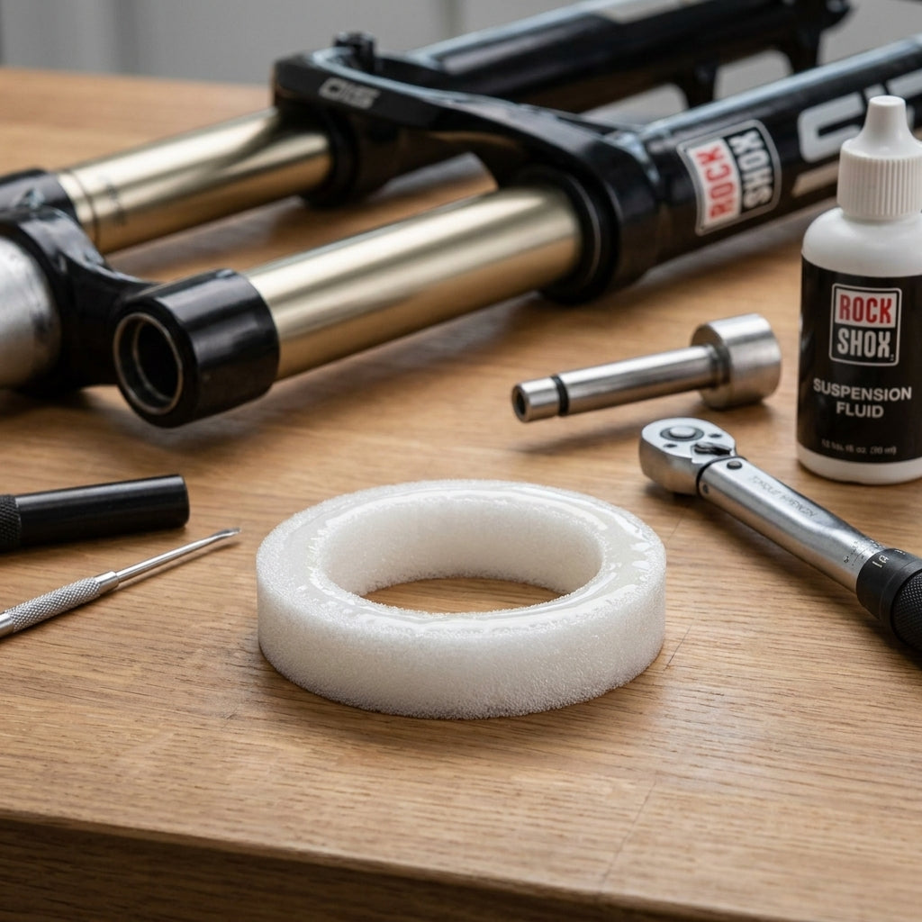 Rockshox Schaumringe 32mmx5mm für SID, Reba, Bluto Federgabeln. Essenzielle Ersatzteile für präzise Federgabelwartung.