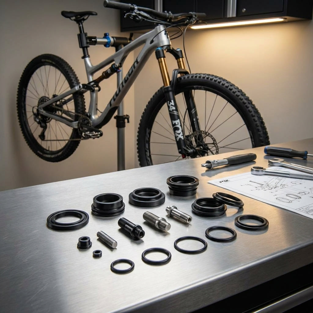 FOX Service Set 2017 34 29in Grip Bottom Stud Interface Parts für präzise Federgabel-Wartung. Original MTB Ersatzteile für FOX 34 Gabel.