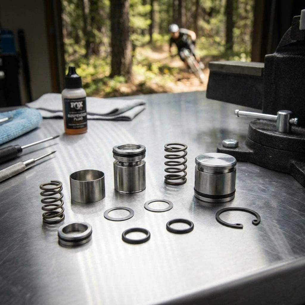FOX Service Set Valve Stack Assy für Float DPS Dämpfer. Präzise Dämpfungs-Performance und Wartung für Mountainbike.