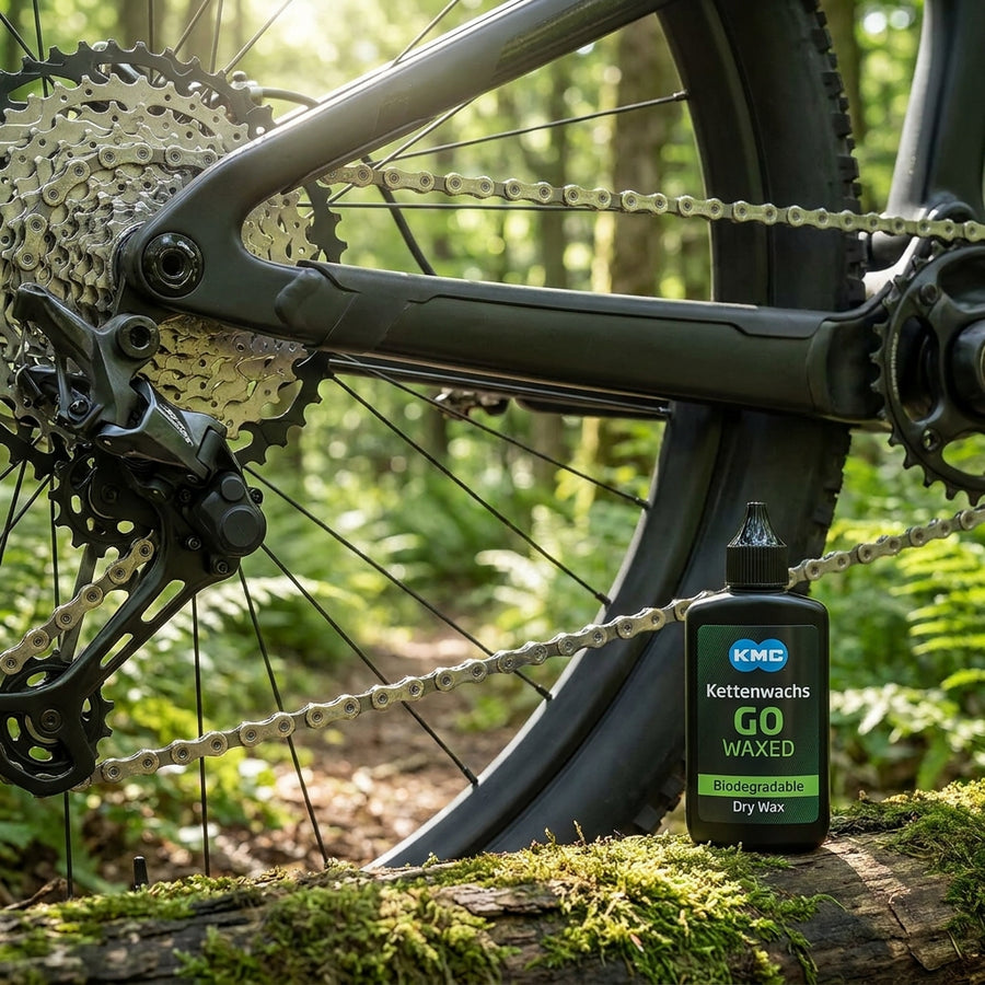 KMC Kettenwachs GO WAXED: Biologisch abbaubares Trockenwachs für Fahrradketten. Optimaler Schutz, reibungslose Schaltleistung.