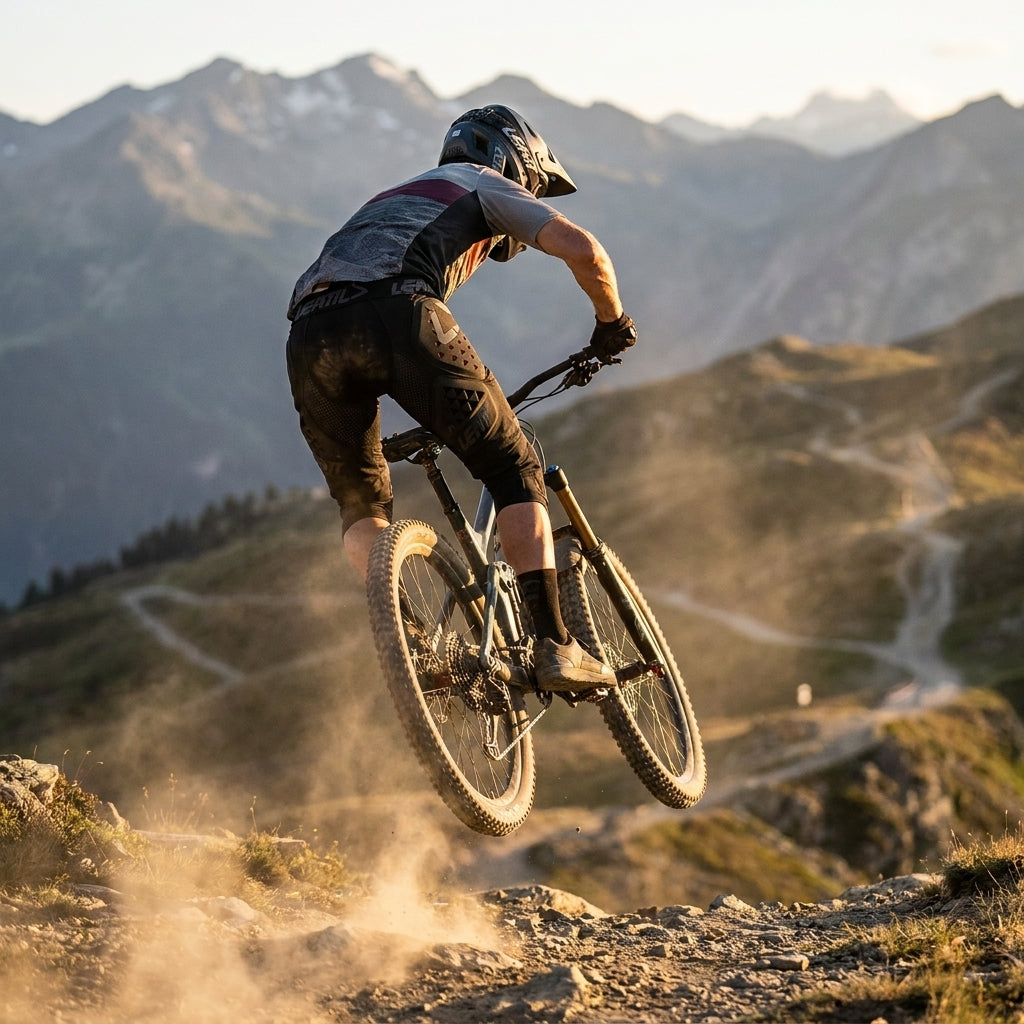 Leatt DBX 3.0 3DF Impact Shorts schwarz. Mountainbike Schutzhose mit 3DF Protektoren für Hüfte und Oberschenkel.