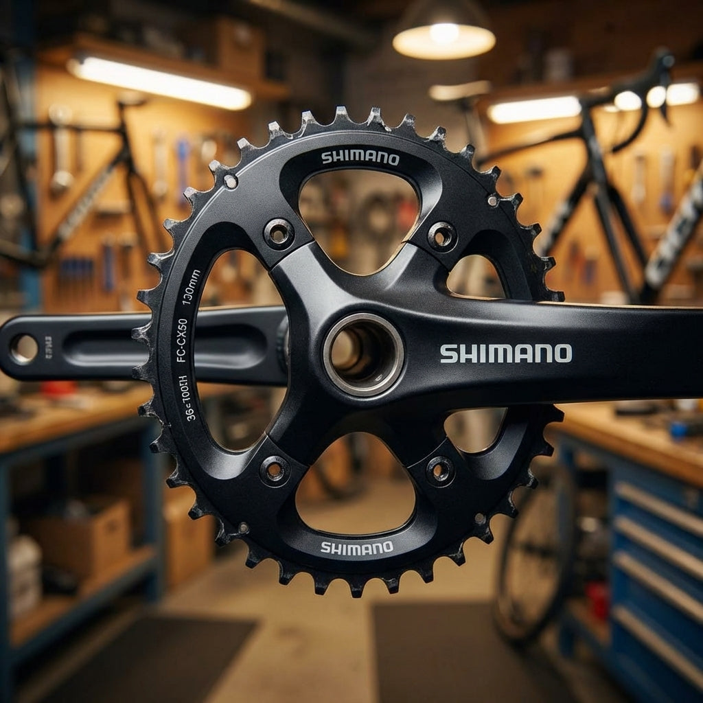 Shimano FC-CX50 Kettenblatt 36 Zähne in Schwarz für Cyclocross und Rennrad Antrieb.