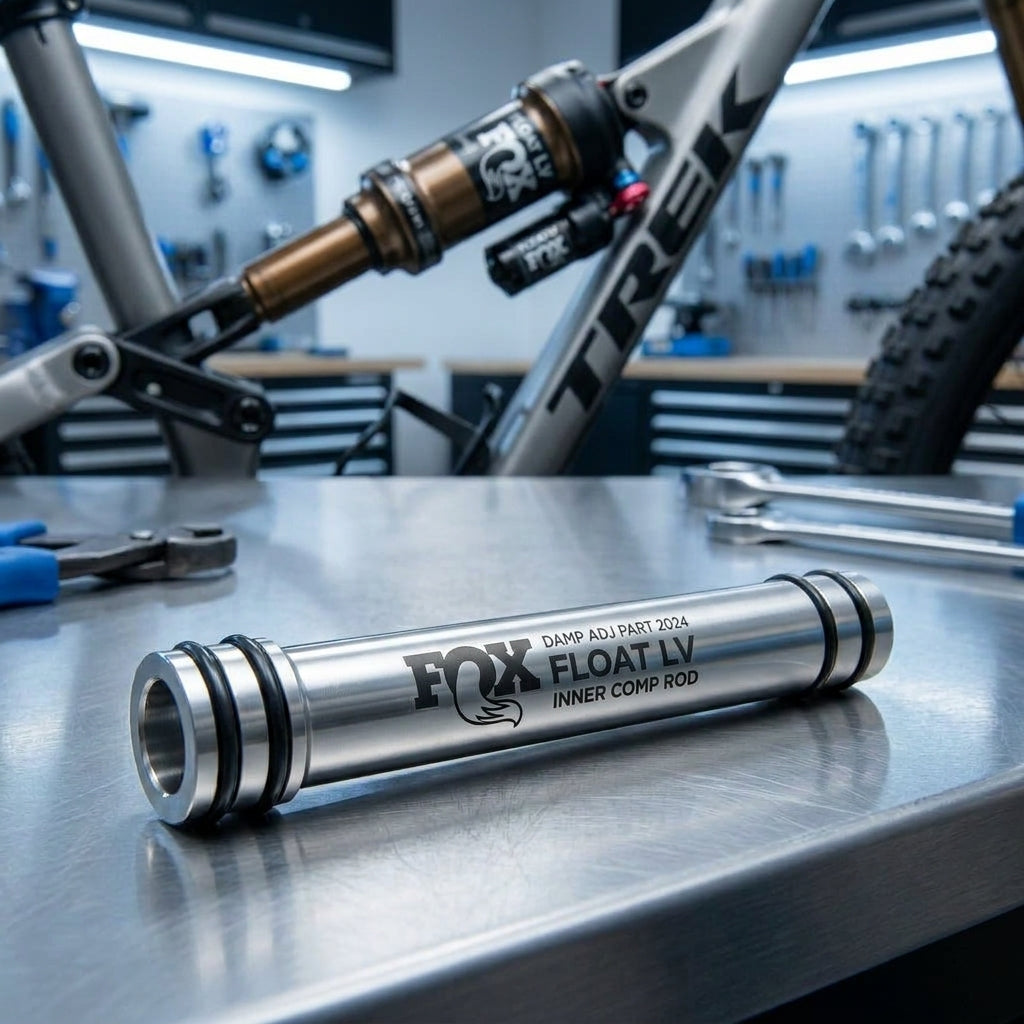 FOX Float LV Dämpfer Ersatzteil, 2024 Inner Comp Rod 55mm für MTB E-MTB. Präzise Fahrwerksabstimmung.