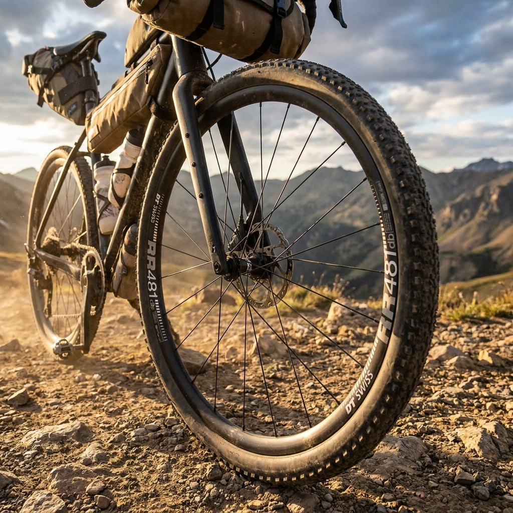 DT Swiss RR 481 Disc 28"/700C Felge Schwarz. Robuste 32-Loch Gravel- und Bikepacking-Felge, ideal für harte Einsätze.