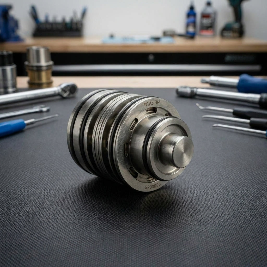 FOX Service Set Valve Stack Assy für FLOAT X Nude Dämpfer. Präzise Wartung zur Performance-Optimierung von Mountainbike Federung.