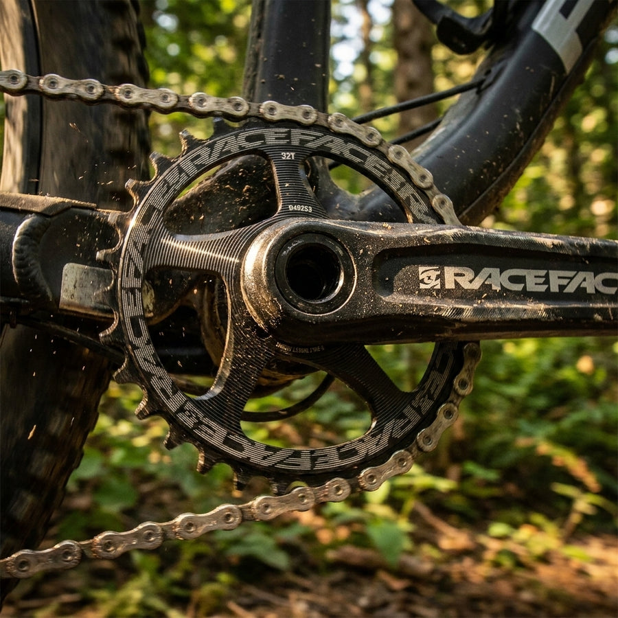 Race Face SRAM Direct Mount Kettenblatt 30 Z. schwarz am MTB. Präziser Antrieb für moderne Mountainbike-Setups.
