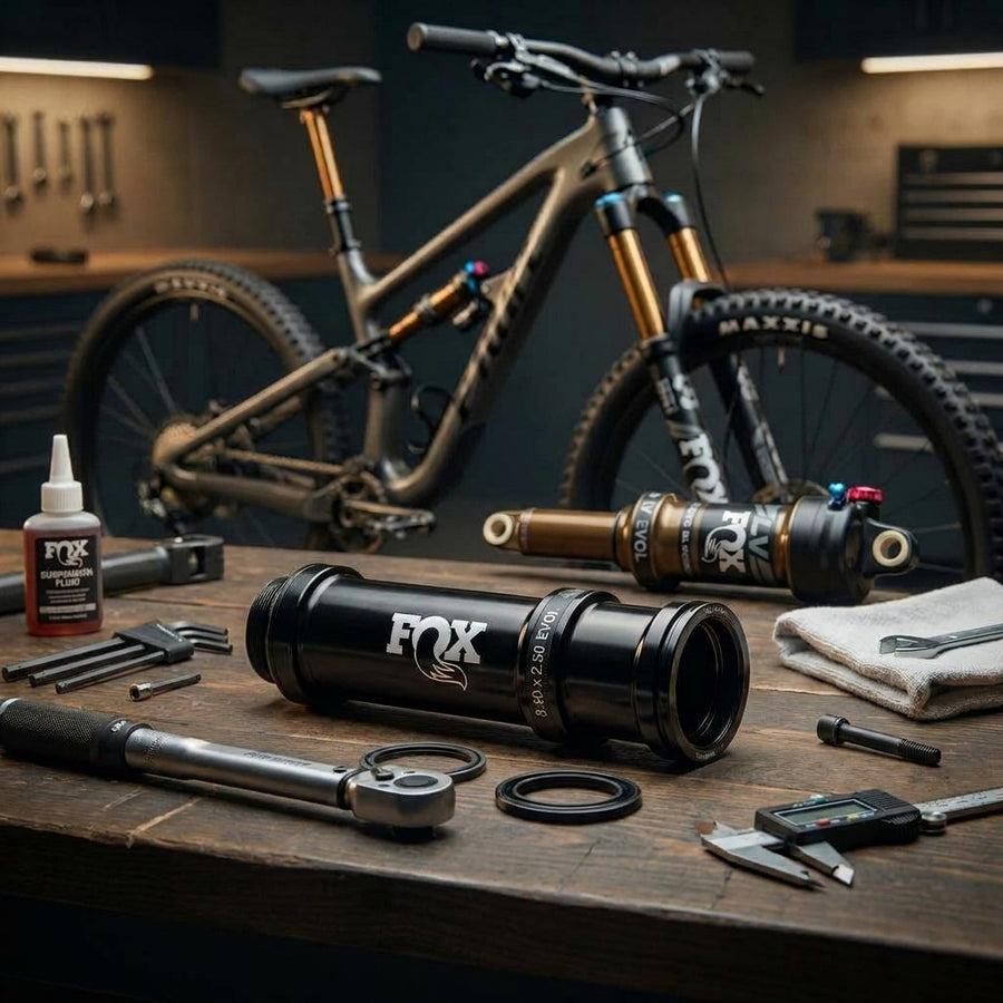 FOX Service Set Sleeve Assembly 8.50 x 2.50 EVOL Black für präzise Dämpferwartung. Stellt MTB Federungs-Performance wieder her.