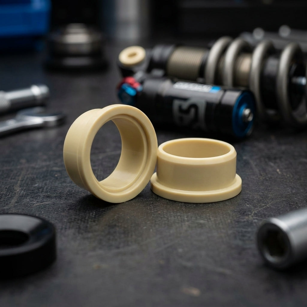 SR-Suntour IGUS Kunststoffbuchse 10x22,2mm für TRIAIR Dämpfer. Langlebig, schmierungsfrei. Optimale Mountainbike Federung.