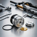FOX Service Set Piston Assembly für präzise Fahrrad Dämpferwartung. Hochwertiges Ersatzteil für MTB und Gravity Federung.