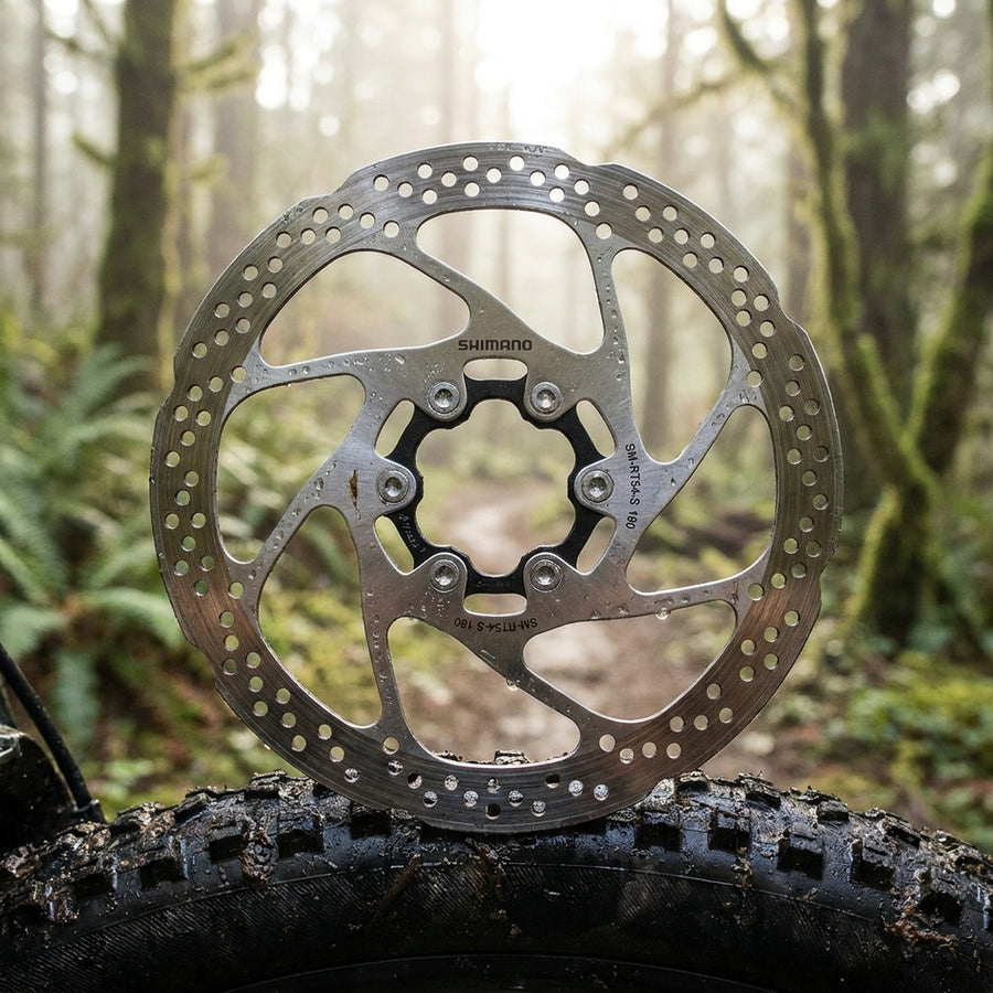 SHIMANO SM-RT54 180mm Center Lock Bremsscheibe für MTB & Trekking. Zuverlässige Scheibenbremse für sichere Fahrten.