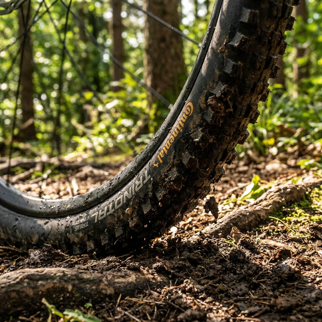 Continental Trinotal Trail Grip Mountainbike Faltreifen 27,5 Zoll, schwarz. Robuster Reifen für anspruchsvolle Trails.
