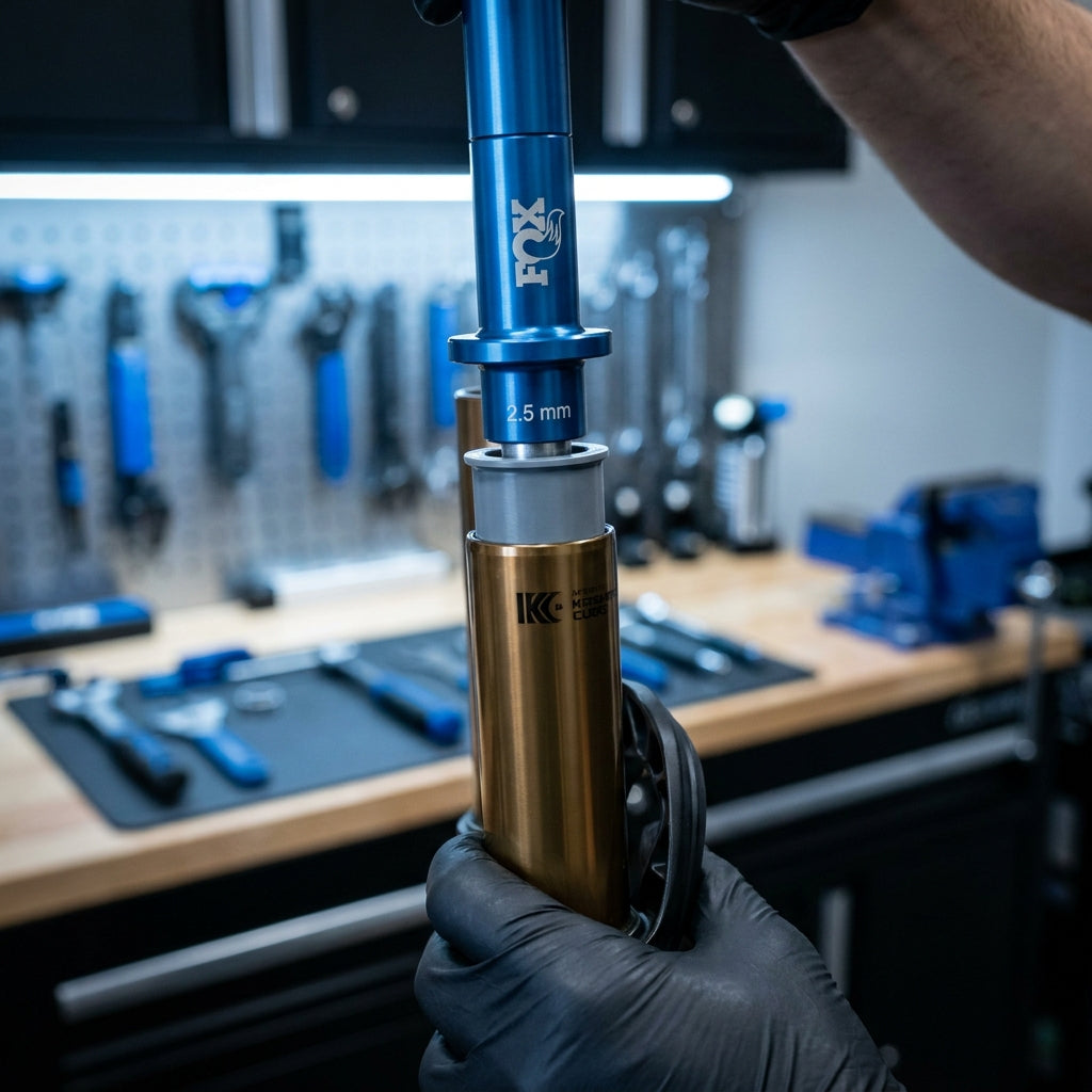 FOX Tooling Fork Bushing Install Spacer 2,5 mm: Präzises Montagewerkzeug für Federgabelbuchsen. Schont die Gabel, sichert Performance.
