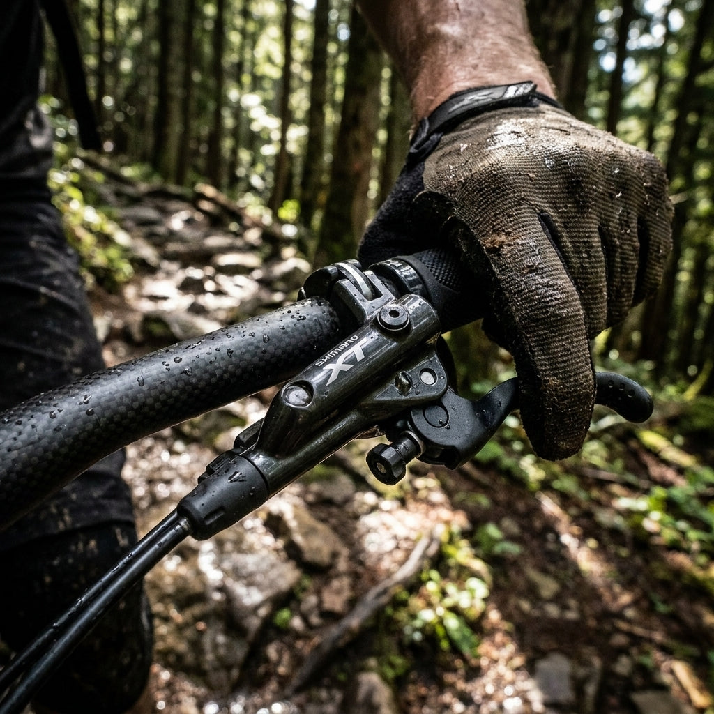 SHIMANO BL-M8000 rechter hydraulischer XT Mountainbike Bremshebel. Präzise Kontrolle für anspruchsvolle Trails.