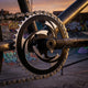 BMX-Kettenblatt Stahl schwarz/silber, 44 Zähne
