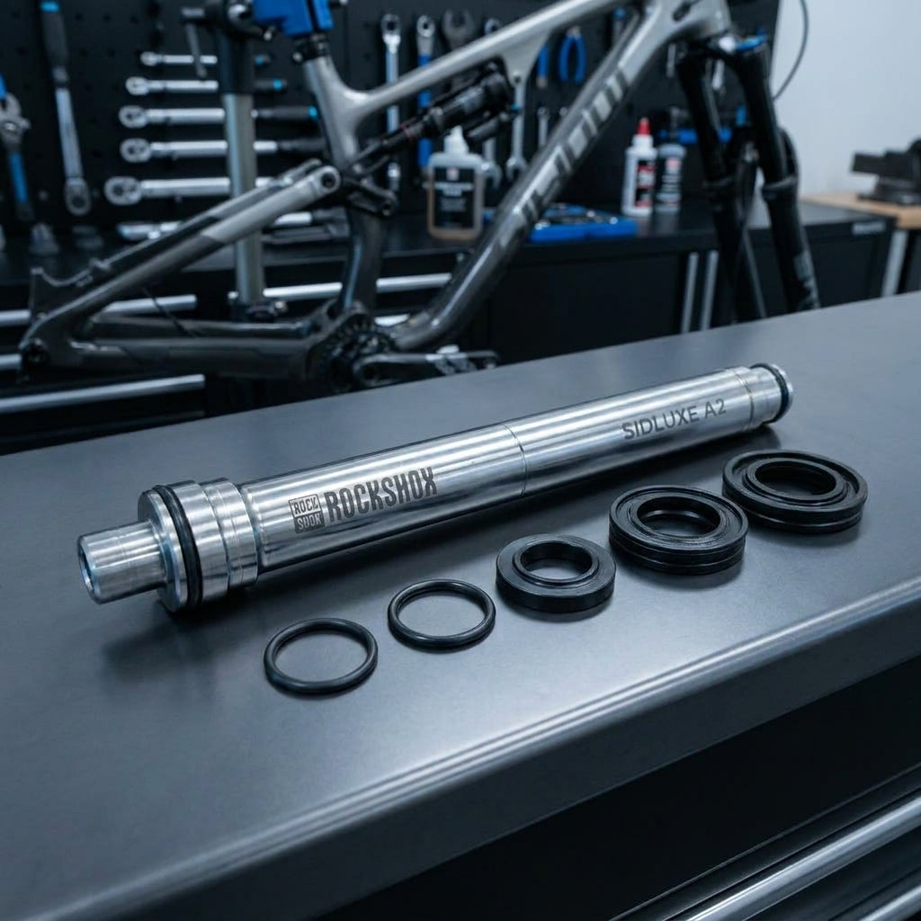 Rockshox Dämpferschaft Sidluxe A2 55 (47.5-55mm) mit Schaft und Dichtungen. Ersatzteil für Mountainbike Federung.