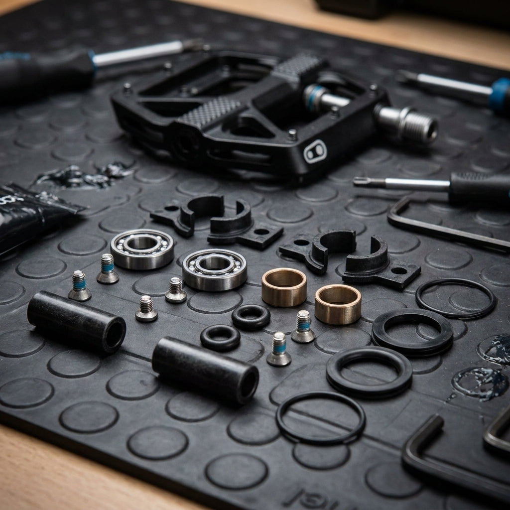 Crankbrothers Pedal Refresh-Service-Rebuild Kit Stamp 7-11: Ersatzteile, Lager, Dichtungen für die Pedalwartung.