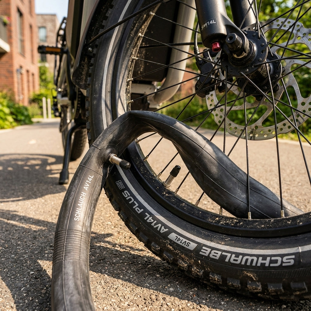 Schwalbe AV14L AIR PLUS Schlauch für E-Bikes & Cargo-Bikes. Pannensicher, luftstabil, robust für sorgenfreie Fahrten.