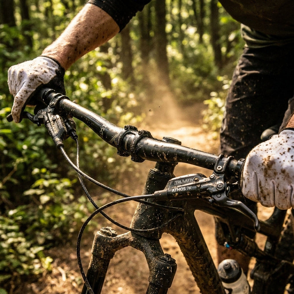 Truvativ ATMOS 7K Mountainbike Lenker, schwarz, 760mm Aluminium 7050. Präzise Kontrolle für anspruchsvolle Trails.