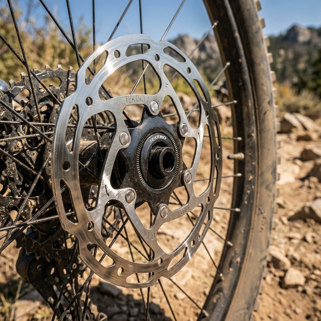 TEKTRO TR-45 Centerlock Bremsscheibe aus Edelstahl für MTB, E-Bike, Trekking. Starke Bremsleistung und Kühlung.