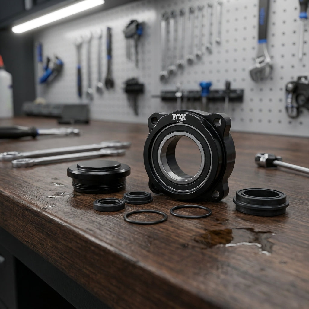 FOX Kit Cap Bearing Housing 2022 DHX Service-Set für Dämpfer. Präzise Wartung & optimale Fahrwerksperformance mit Originalteilen.