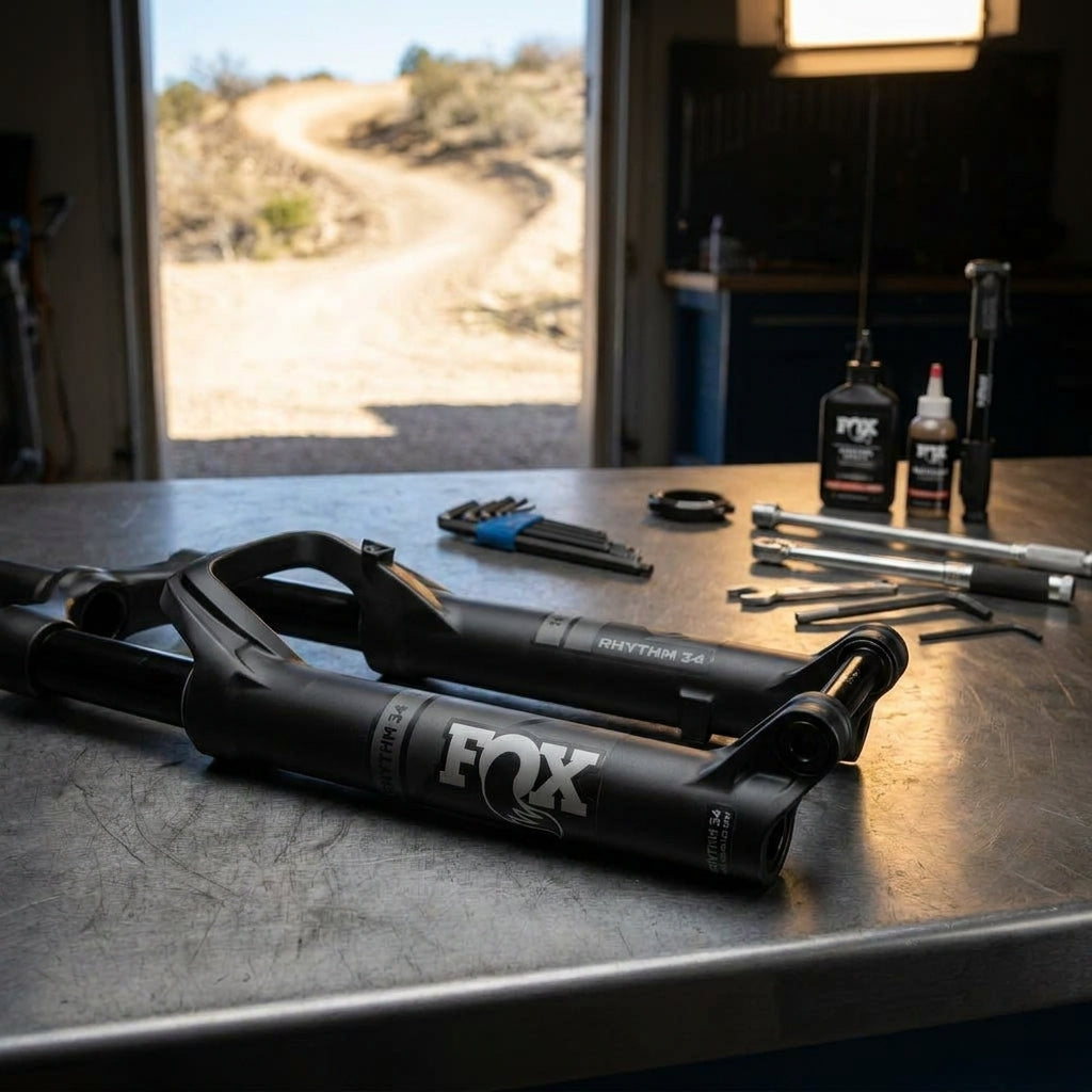 FOX Service Set Rhythm 34 27.5 Zoll Lower Leg für Federgabel. Wartungsteil für Mountainbike-Gabeln. Matte Schwarz.