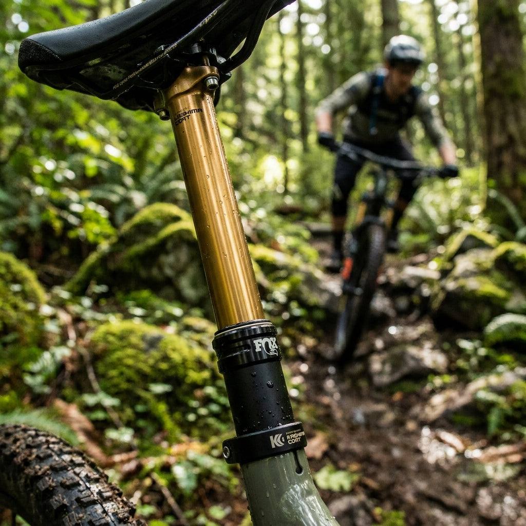 FOX Kashima Sattelstütze Oberteil 6" Drop für Mountainbike Dropper Post. Präzises Ersatzteil für Top-Performance und Langlebigkeit.