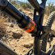 FOX Decal FLOAT LV Adj Orange Long (45-65 mm) - hochwertiger Dämpfer-Aufkleber
