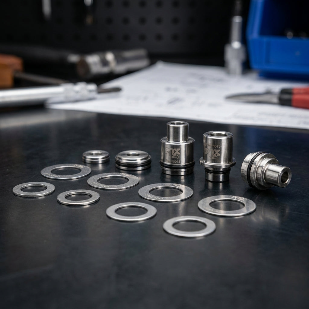 FOX Service Set Valve Stack Assy für FLOAT X & DHX RL20. Präzise Dämpfung, optimale MTB Fahrwerks-Performance.