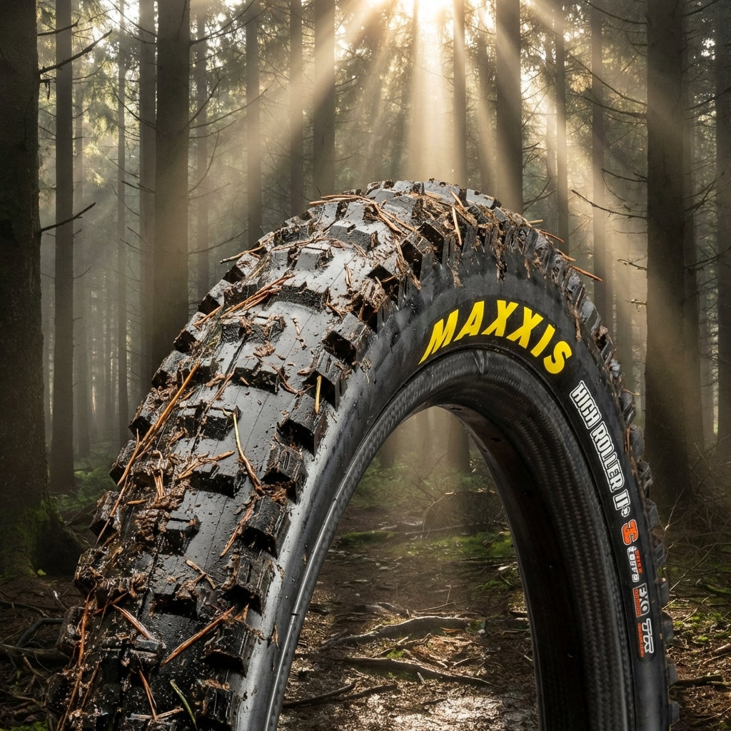 Maxxis HighRoller II+ MTB Reifen 27.5x2.80 Zoll TLR 3C MaxxTerra für maximalen Grip auf losem Untergrund und Schlamm.