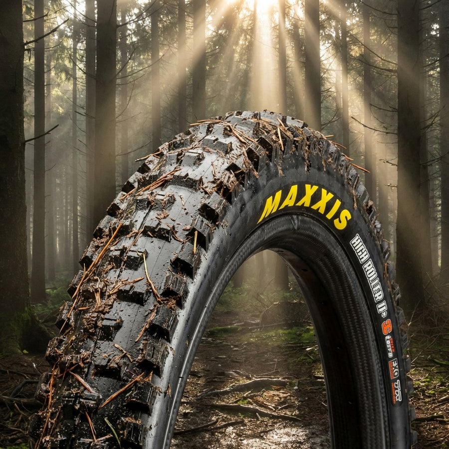 Maxxis HighRoller II+ MTB Reifen 27.5x2.80 Zoll TLR 3C MaxxTerra für maximalen Grip auf losem Untergrund und Schlamm.