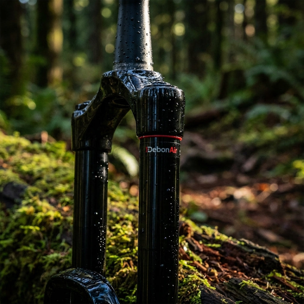 RockShox Lyrik Yari Gabel-Standrohr+Brücke CSU in Glanzschwarz. Hochwertiges MTB Federgabel Ersatzteil für Top-Performance.