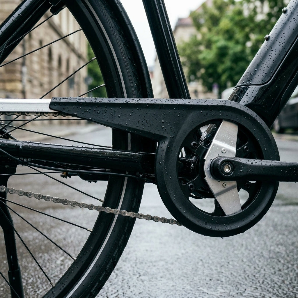 SKS Chainbow Kettenschutz, schwarz, für 42-44 Zähne Kettenschaltung und E-Bikes. Schützt Kleidung und Kette effektiv.