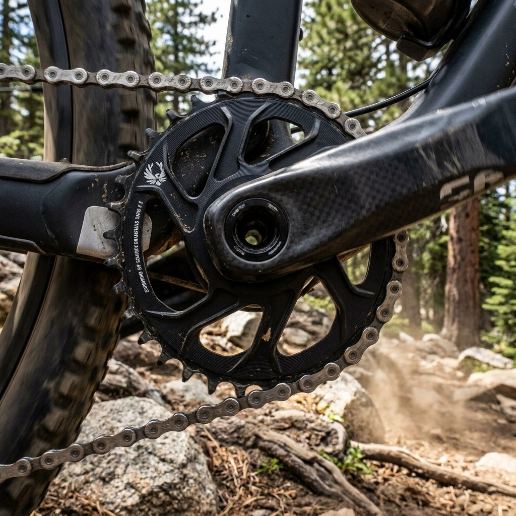 SRAM X-Sync Eagle oval Kettenblatt 36T 3mm Boost. Präziser 12-fach MTB-Antrieb für maximale Kontrolle und Effizienz auf Trails.
