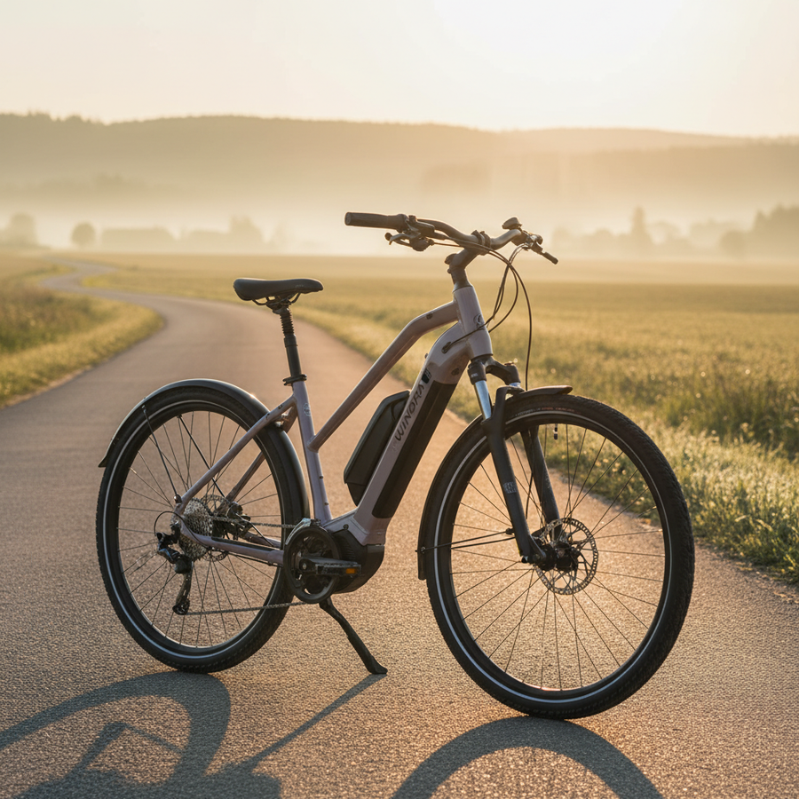 Winora YUCATAN X10 High E-Bike, 800Wh Akku, 10-G Cues. Robustes Trekking E-Bike für lange Touren und Pendelfahrten.