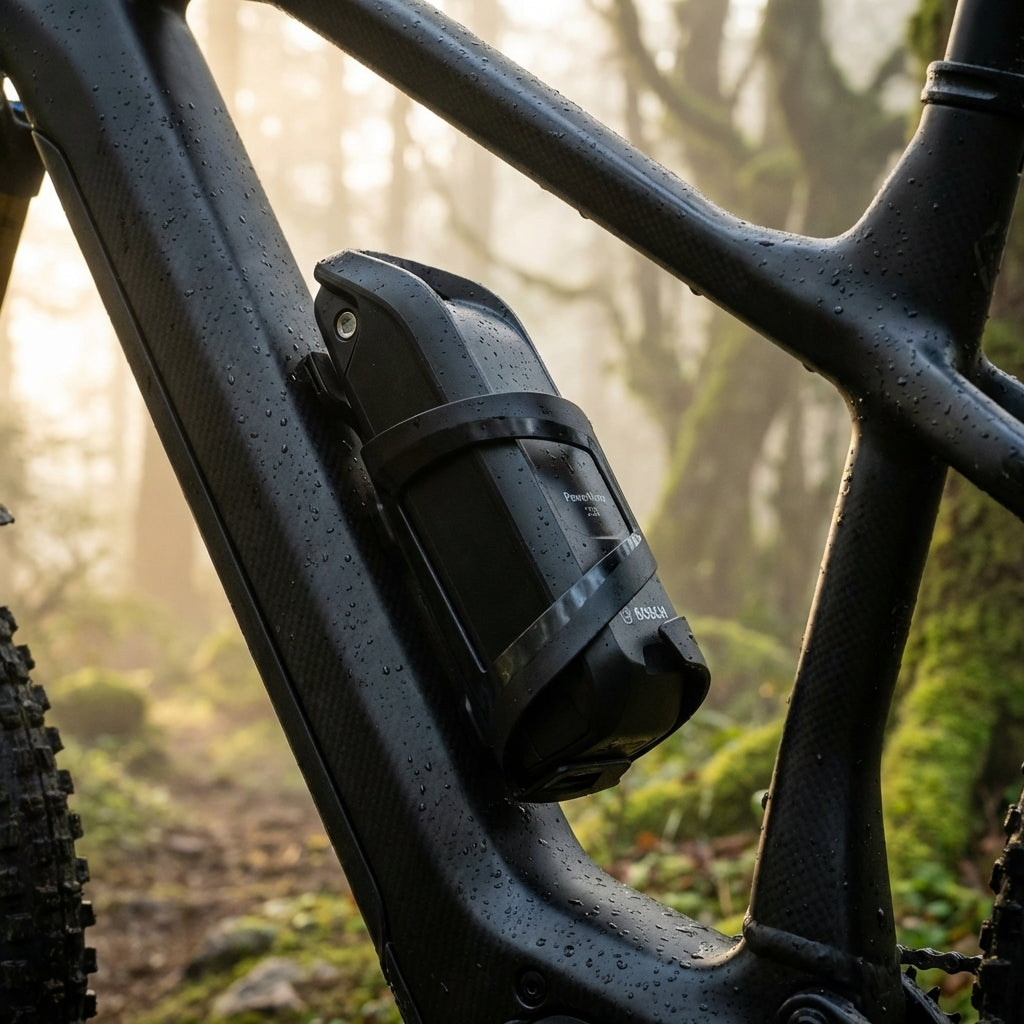 Bosch Flaschenhalter PowerMore 250 BBP362Y Halterung für E-Bike Zusatzakku sicher am Rahmen befestigt.