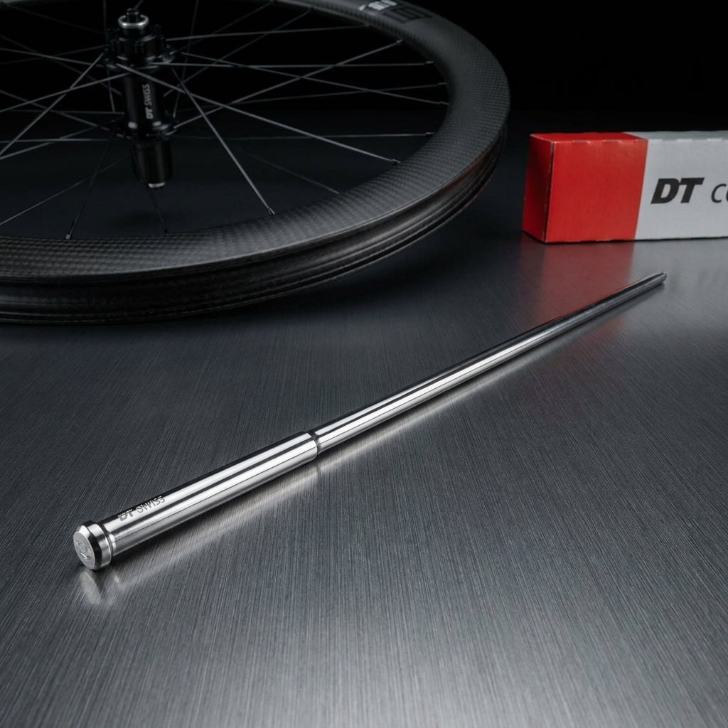 DT Swiss Competition Speiche 2.0/1.8 silber, 296mm. Robuste, leichte Fahrradspeiche für Performance-Laufräder.