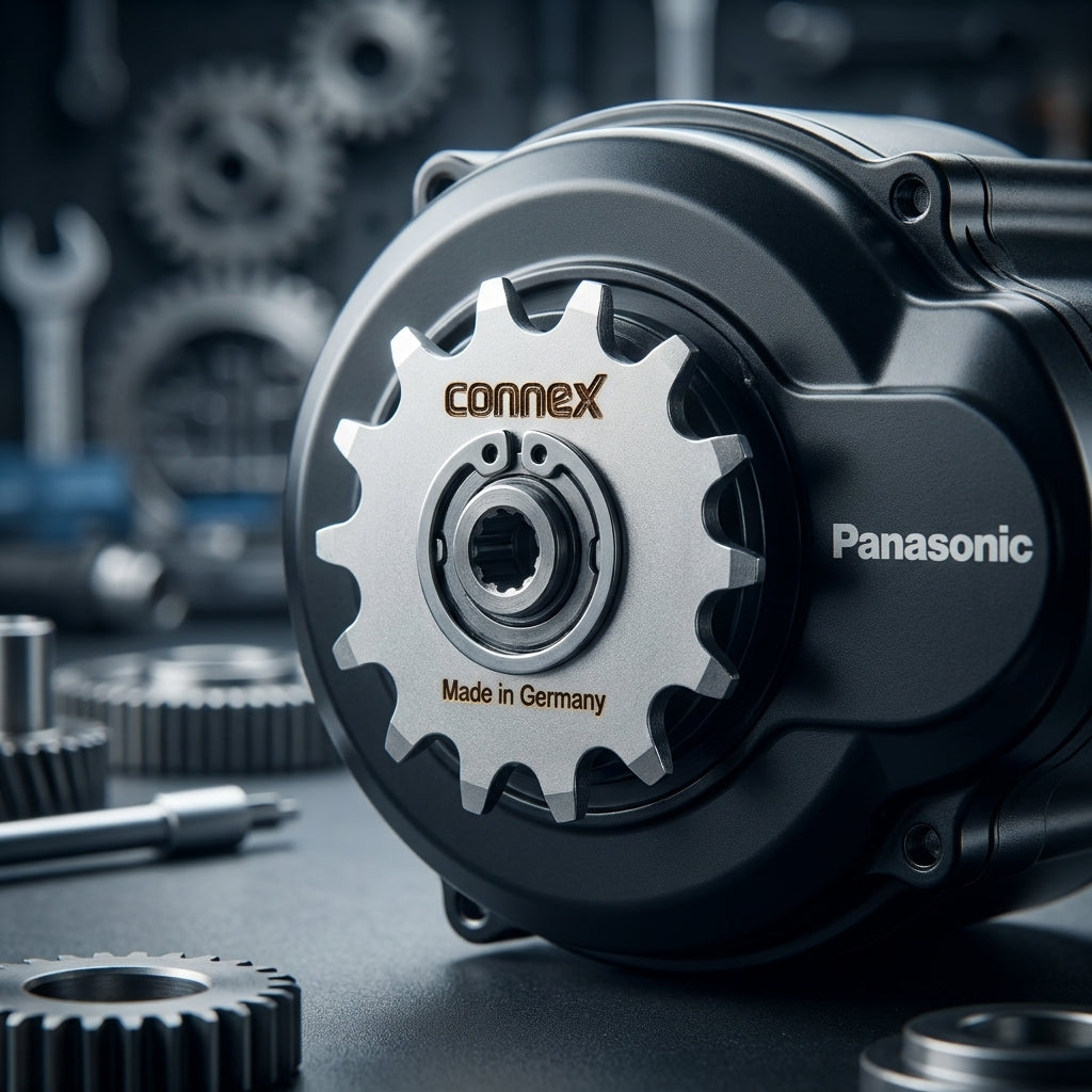 Connex Ritzel 10Z für Panasonic E-Bike Motoren. Hochwertiges Ersatzteil für zuverlässigen Antrieb und lange Lebensdauer.