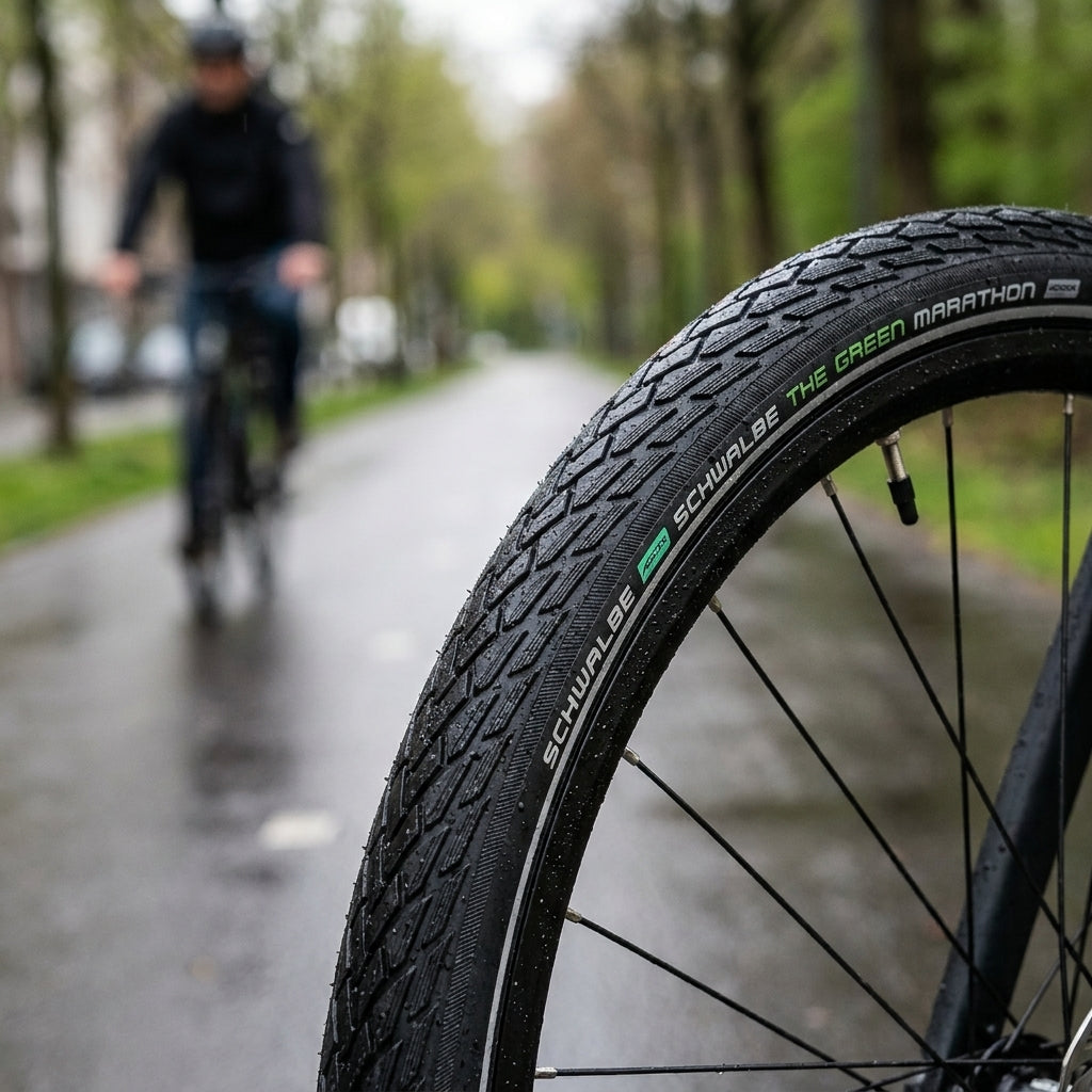 Schwalbe Marathon GreenGuard Drahtreifen 28x1,6 Zoll. Pannensicher, nachhaltig, hohe Laufleistung für E-Bike, Alltag & Touring.