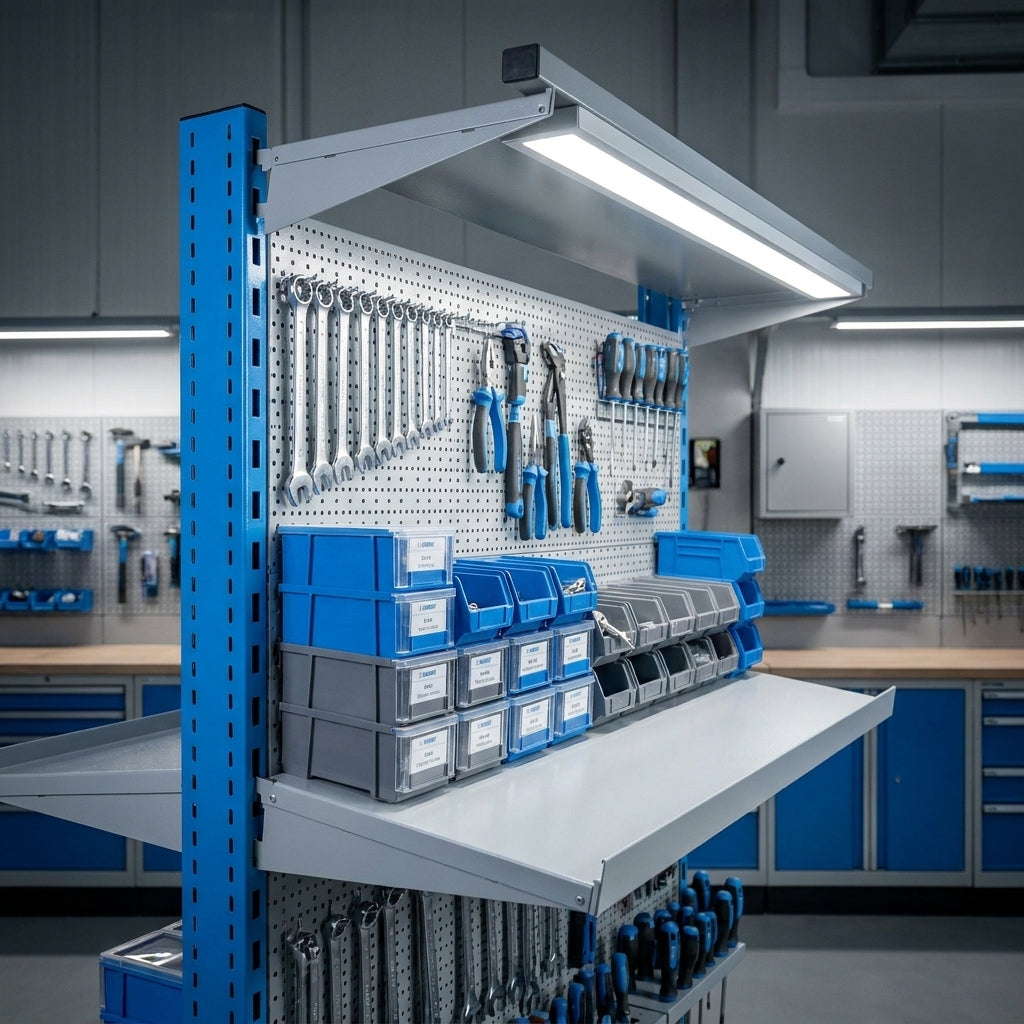 Unior Fachboden 990SHELF aus Premium Plus Metall mit Qualicoat-Lackierung. Robustes Regal für Werkstatt und Lager. Langlebige Ordnung.