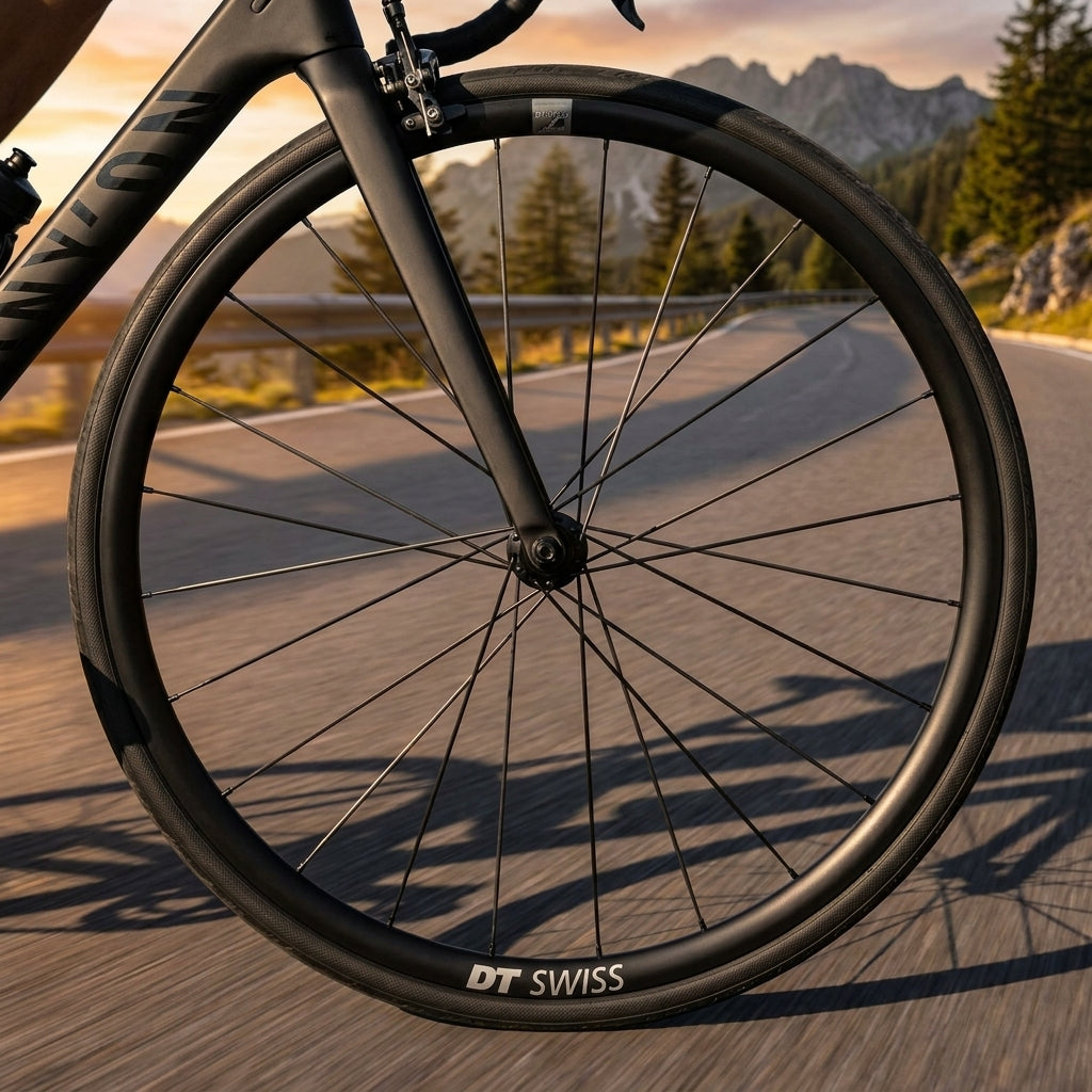 DT Swiss P 1800 SPLINE Vorderrad schwarz. Leichtes Rennrad-Laufrad 622x23mm für Top-Performance und präzises Fahren.