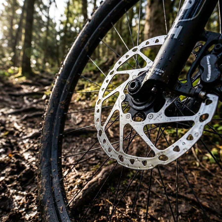 Shimano SM-RT64 Center-Lock Bremsscheibe 180mm für MTB, Gravel. Kraftvolle Bremsleistung, präzise Kontrolle bei jedem Wetter.