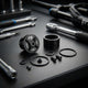 FOX Service Set: Topcap Assy FLOAT LC NA2 32 Black - präzise Wartung & Performance