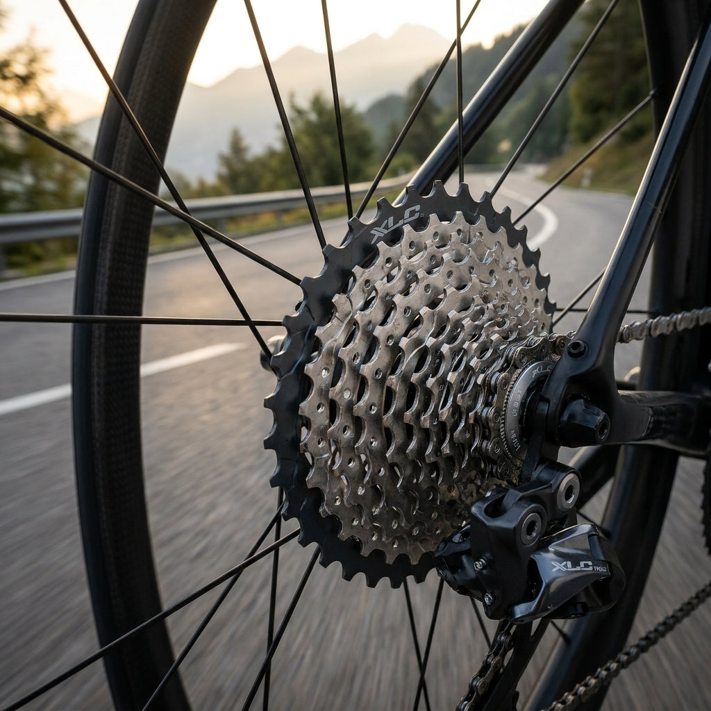 XLC Xtralight 11-fach Zahnkranz-Kassette für Shimano Rennräder. Leichte Kassette aus Stahl und Aluminium für optimierte Schaltleistung.