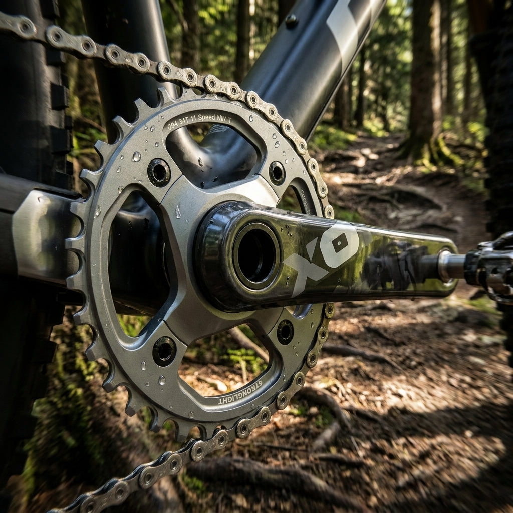 Stronglight Kettenblatt Sram XO1 1x11, 30 Zähne, 94mm BCD. Hochleistung für anspruchsvolle Mountainbiker auf technischen Trails.