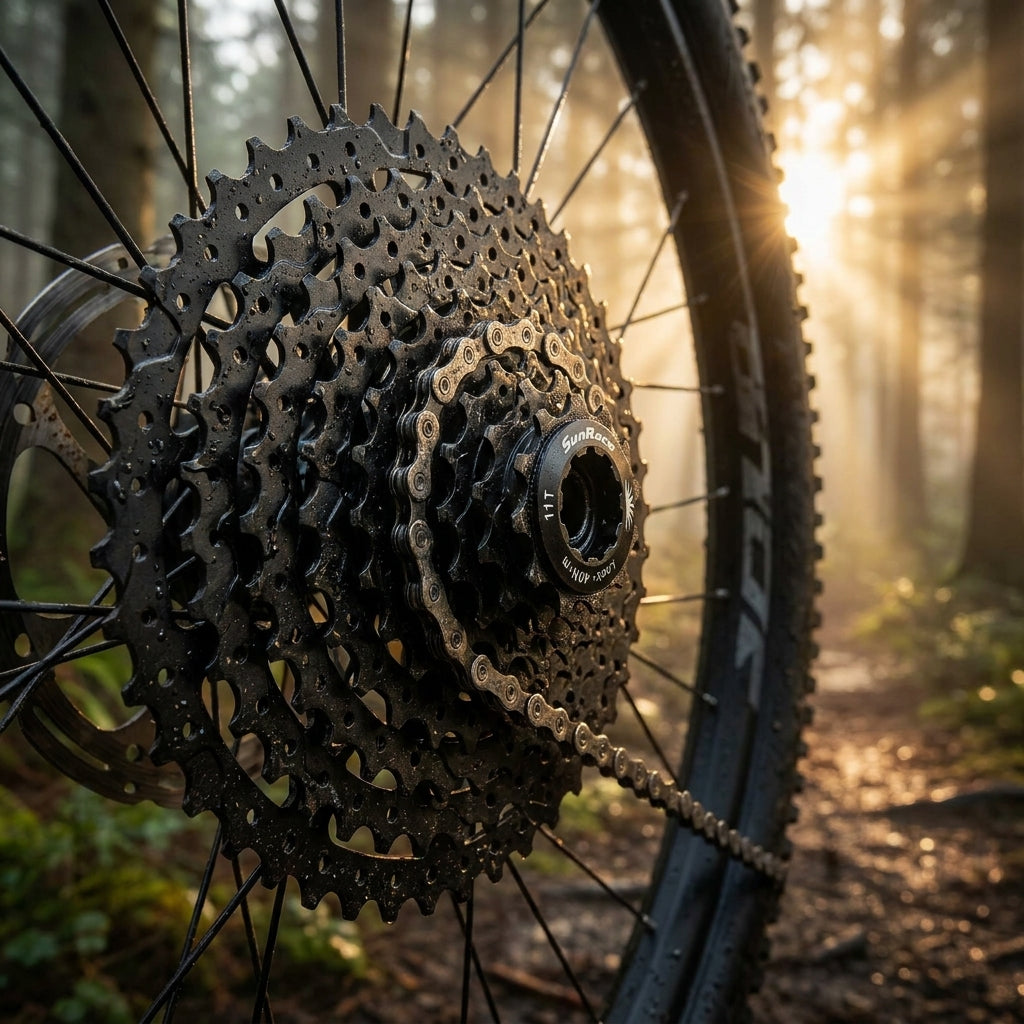 SunRace CSMS8 EAY 11-fach Fahrrad Kassette schwarz, Fluid Drive Plus 11-42 Zähne. Hochwertiges MTB Upgrade für Shimano/SRAM.