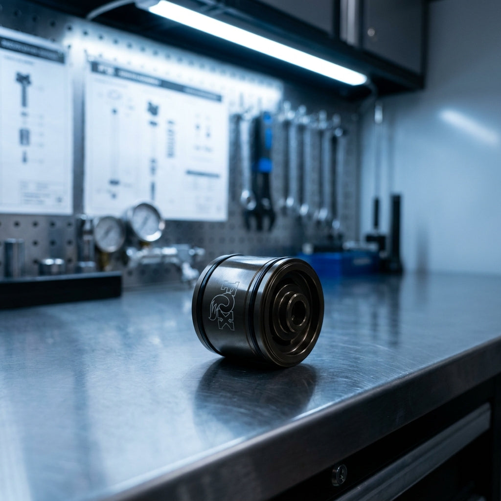 FOX Service Set Piston Assembly Floating Slotted für präzise Dämpferwartung. Hochwertige Fahrradteile für optimale Federungs-Performance.