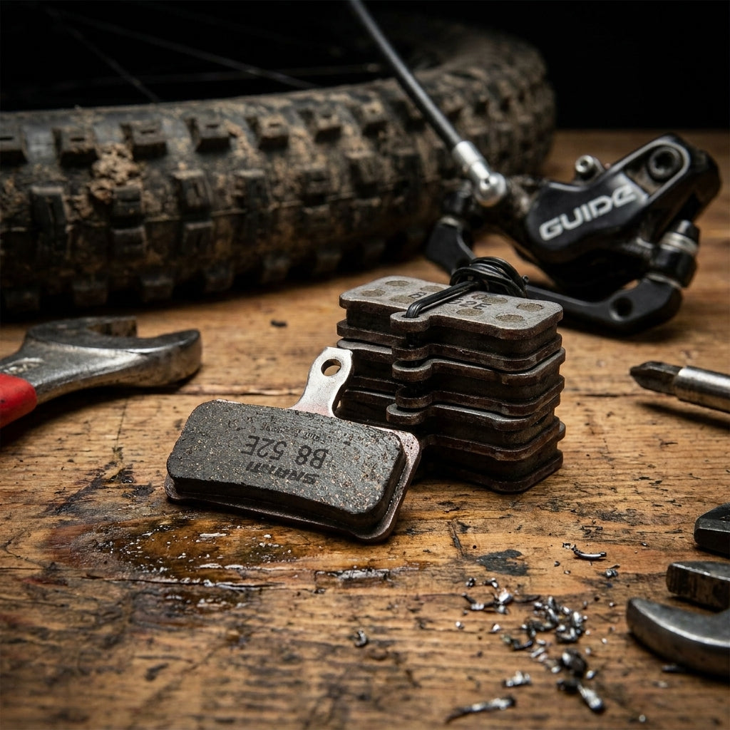 SRAM Scheibenbremsbeläge organisch/Alu im 20er Werkstattpack für Trail & Enduro. Optimale Bremsleistung.