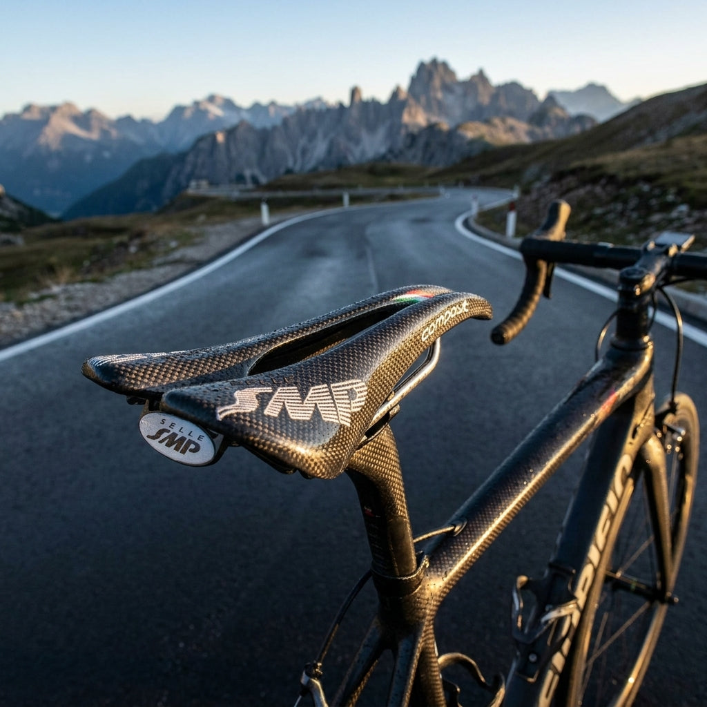 Selle SMP Composit Carbon Fahrradsattel schwarz für Herren. Hochleistungssattel für Rennrad und MTB mit Carbon und ohne Polsterung.